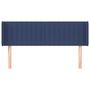 Voir la diapositive 3 : VIDAXL Tete de lit avec oreilles Bleu 147x16x78/88 cm Tissu