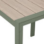Voir la diapositive 5 : HESPERIDE Table de jardin fixe en aluminium effet bois 2 places EVASION