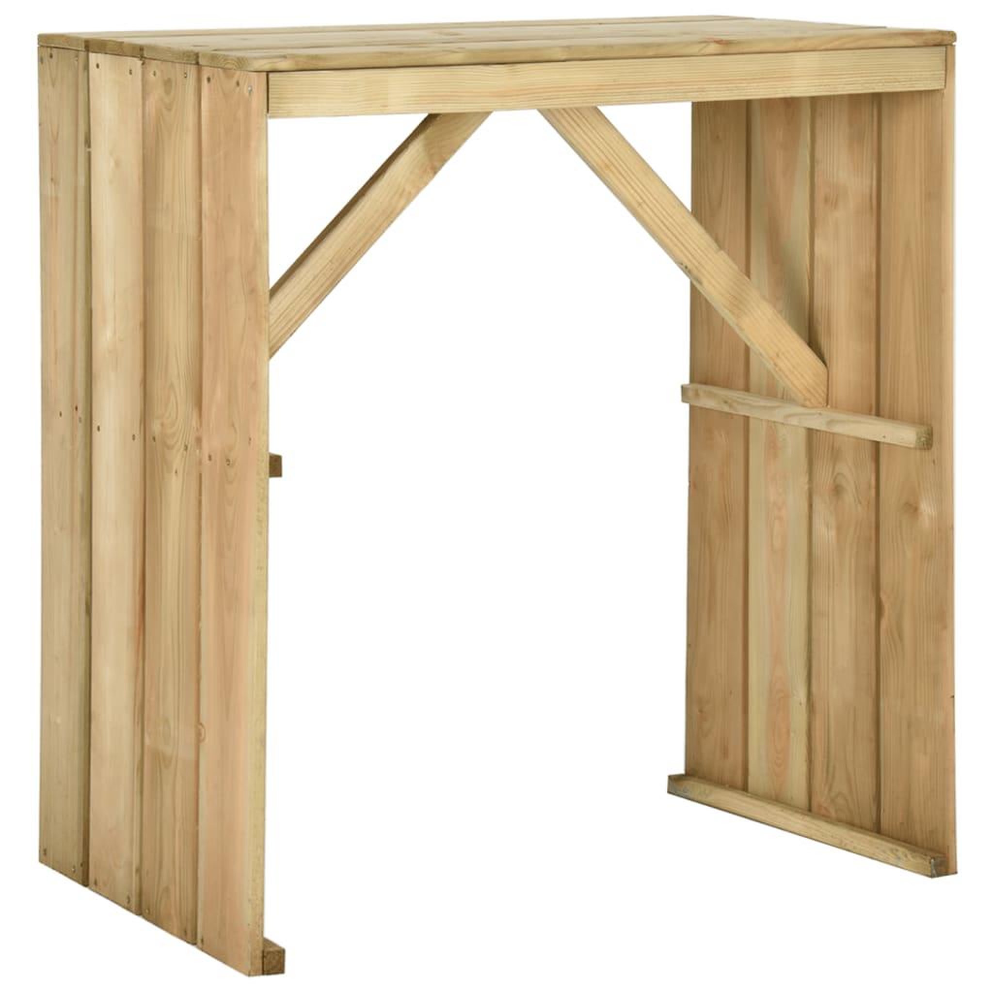 VIDAXL Table de bar 100x60x110 cm bois de pin impregne
