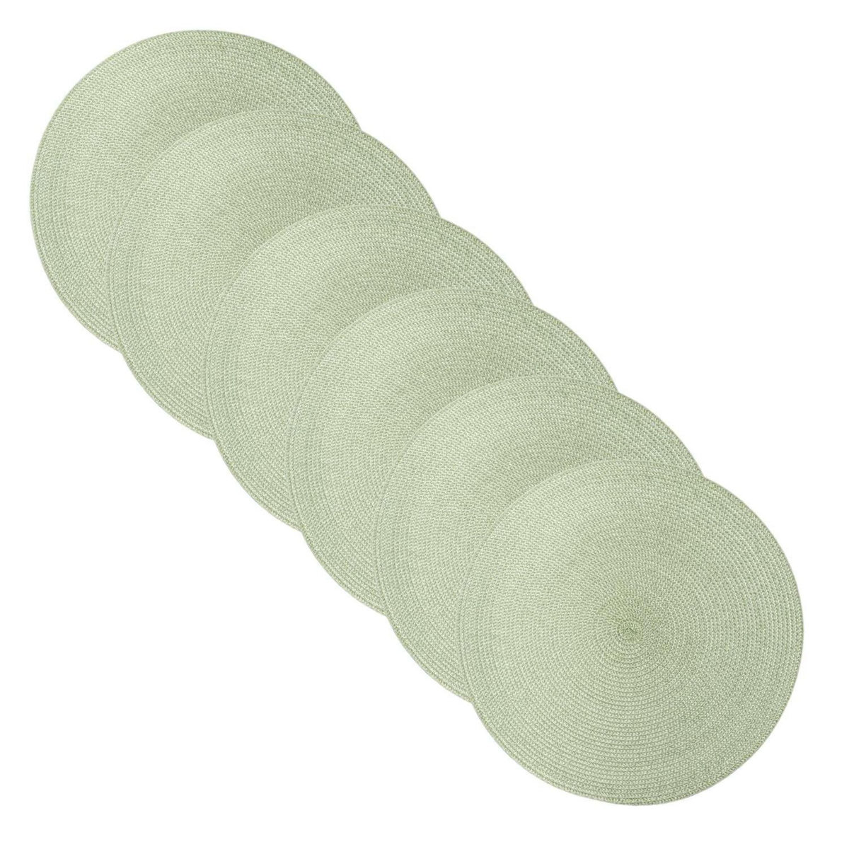 SECRET DE GOURMET Lot 6x Set de table Tressé Rond