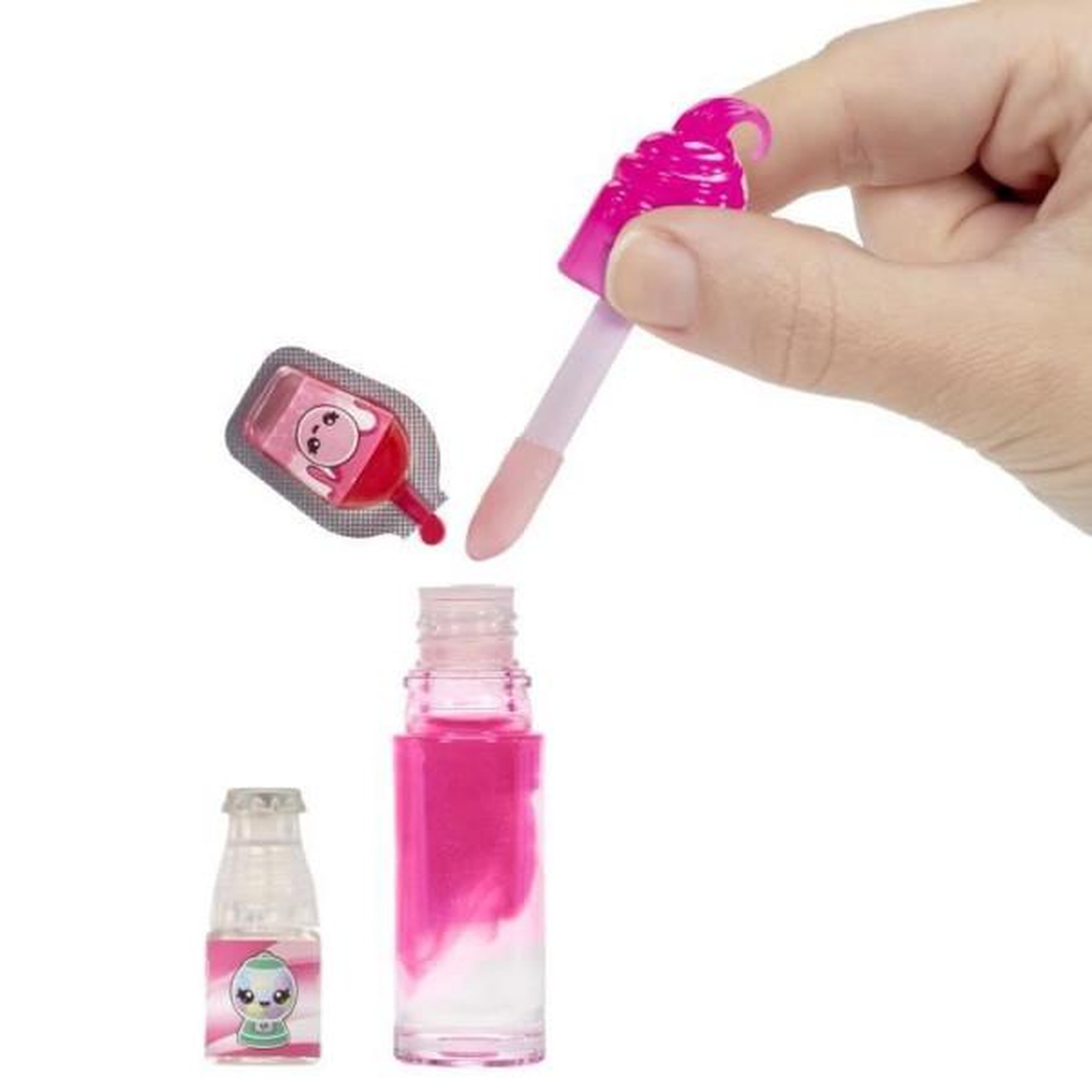 Voir la diapositive 2 : L.O.L. SURPRISE! Yummiland - 1 poupée 10 cm et un gloss pailleté a créer - Bianca - Goût Chewing Gum - Des 4ans