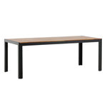 Paris Prix Table de Jardin en Bois  Acacia  205cm Naturel & Noir