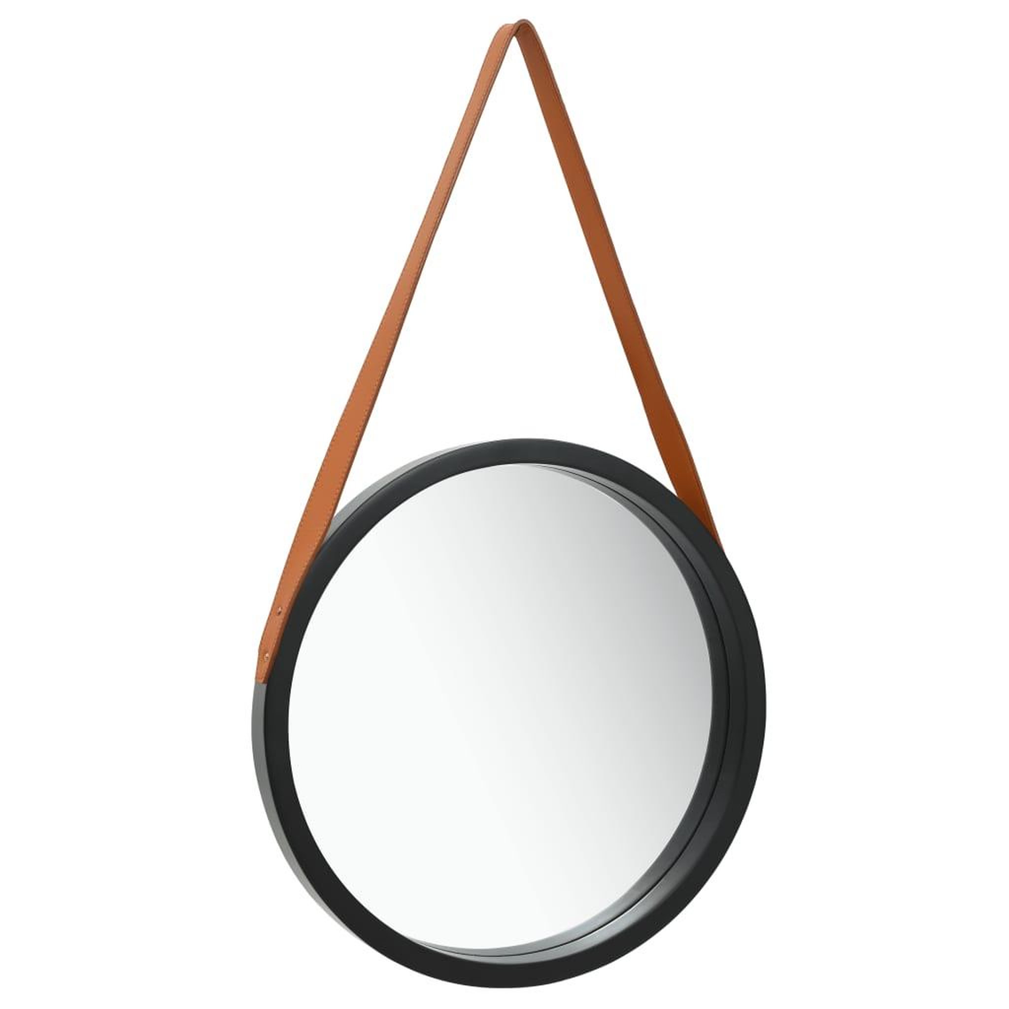 Voir la diapositive 1 : VIDAXL Miroir mural avec sangle 40 cm Noir