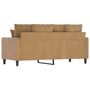 Voir la diapositive 5 : VIDAXL Canape a 2 places Marron 140 cm Velours