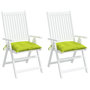 Voir la diapositive 4 : VIDAXL Coussins de chaise lot de 2 vert brillant 40x40x7 cm