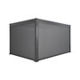 Voir la diapositive 3 : SWEEEK Pergola Bioclimatique gris anthracite 4x3m, aluminium à lames orientables + store 3m + store 4m