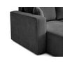 Voir la diapositive 6 : BEST MOBILIER Topaze - canapé d'angle réversible - 4 places - convertible avec coffre - en velours côtelé plat