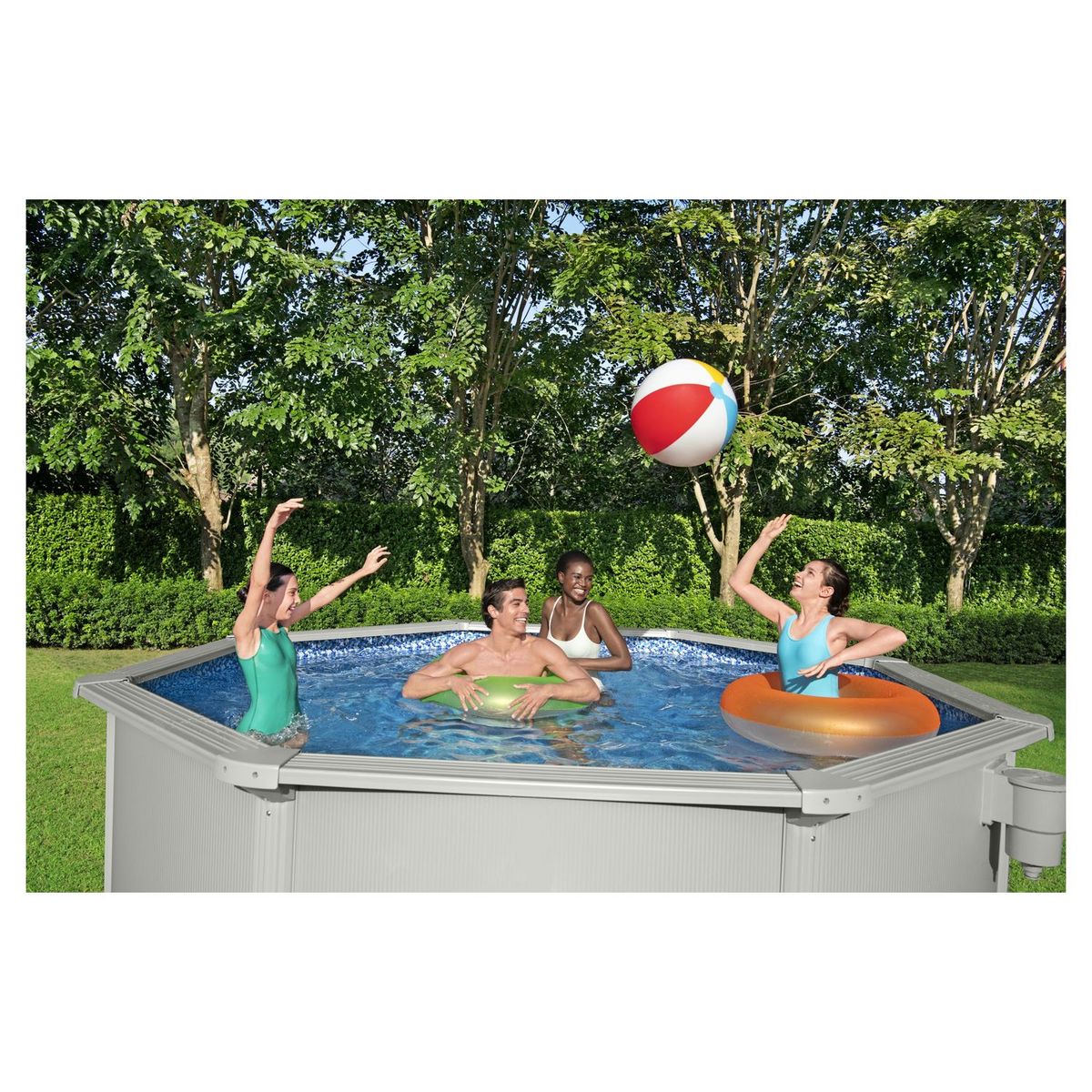 BESTWAY Piscine hors sol acier ronde - 3,6 x 1,20 m -  HYDRIUM