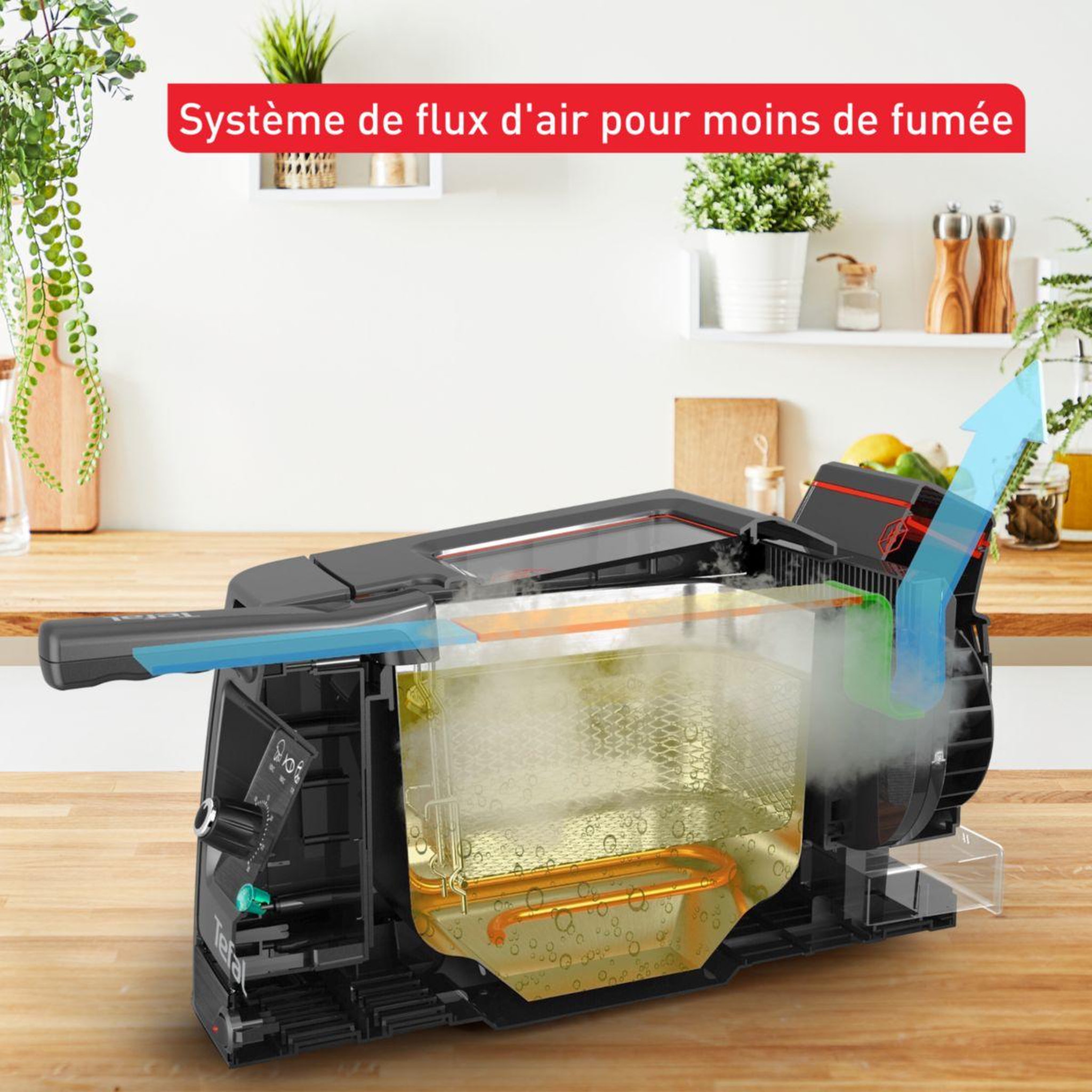 Voir la diapositive 3 : TEFAL Friteuse semi-professionnelle avec huile clear duo fr600810