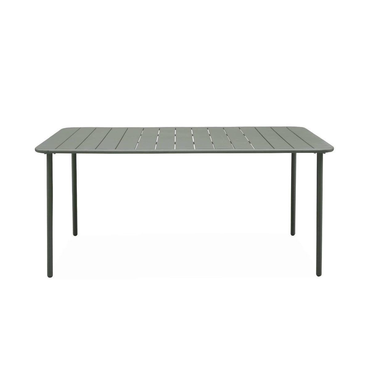 SWEEEK Table de jardin métal 6-8 places, Amelia 160x90xH72.5cm