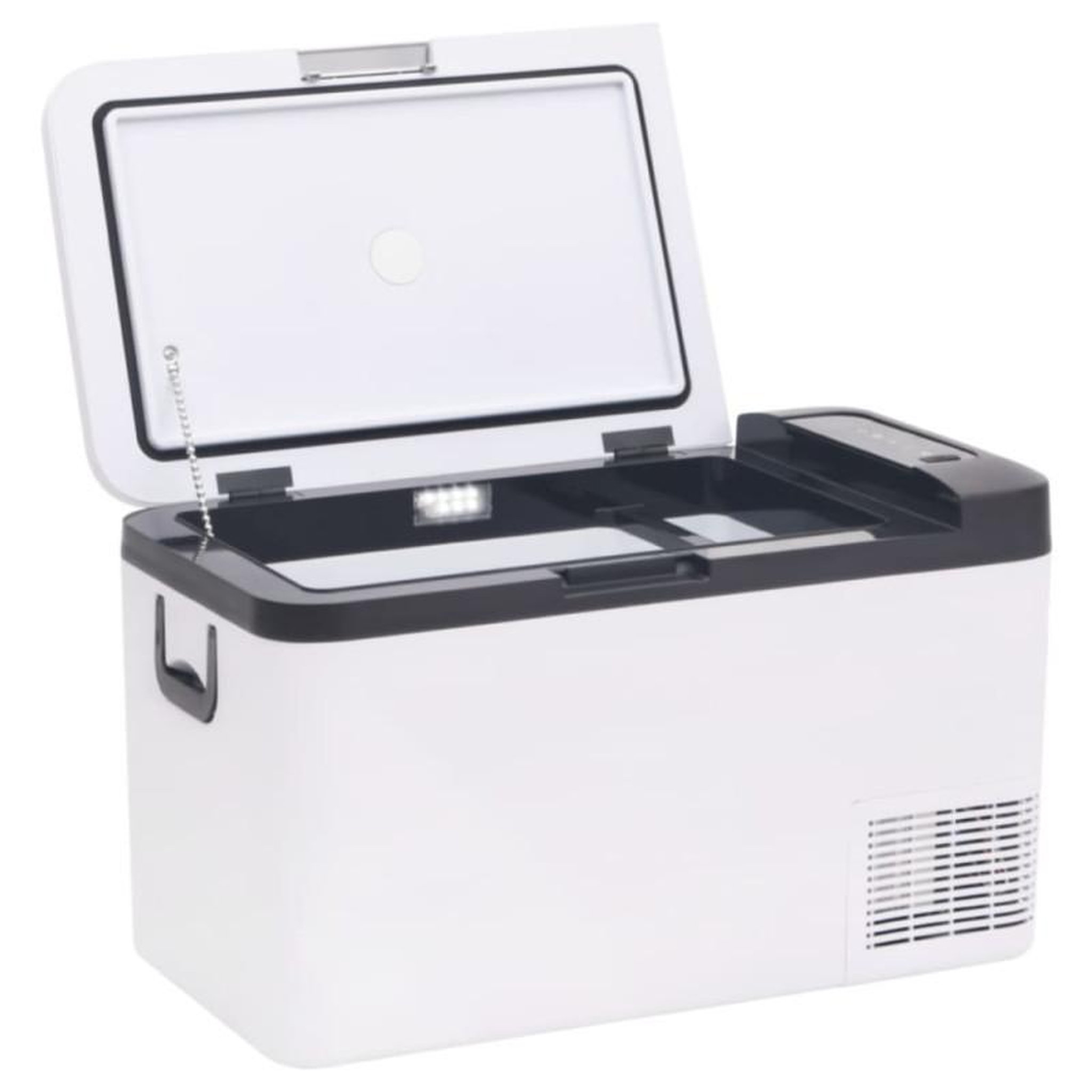 Voir la diapositive 6 : VIDAXL Glacière avec poignée noir et blanc 25 L PP et PE