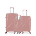 OBAGO OBAGO - LOT DE 3 - Valises grand format, weekend et cabine XS LYRA. Coloris disponibles : Rose, Rouge, Noir, Gris, Jaune, Orange