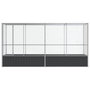 Voir la diapositive 3 : VIDAXL Volière avec extension argenté 418,5x107x212 cm acier