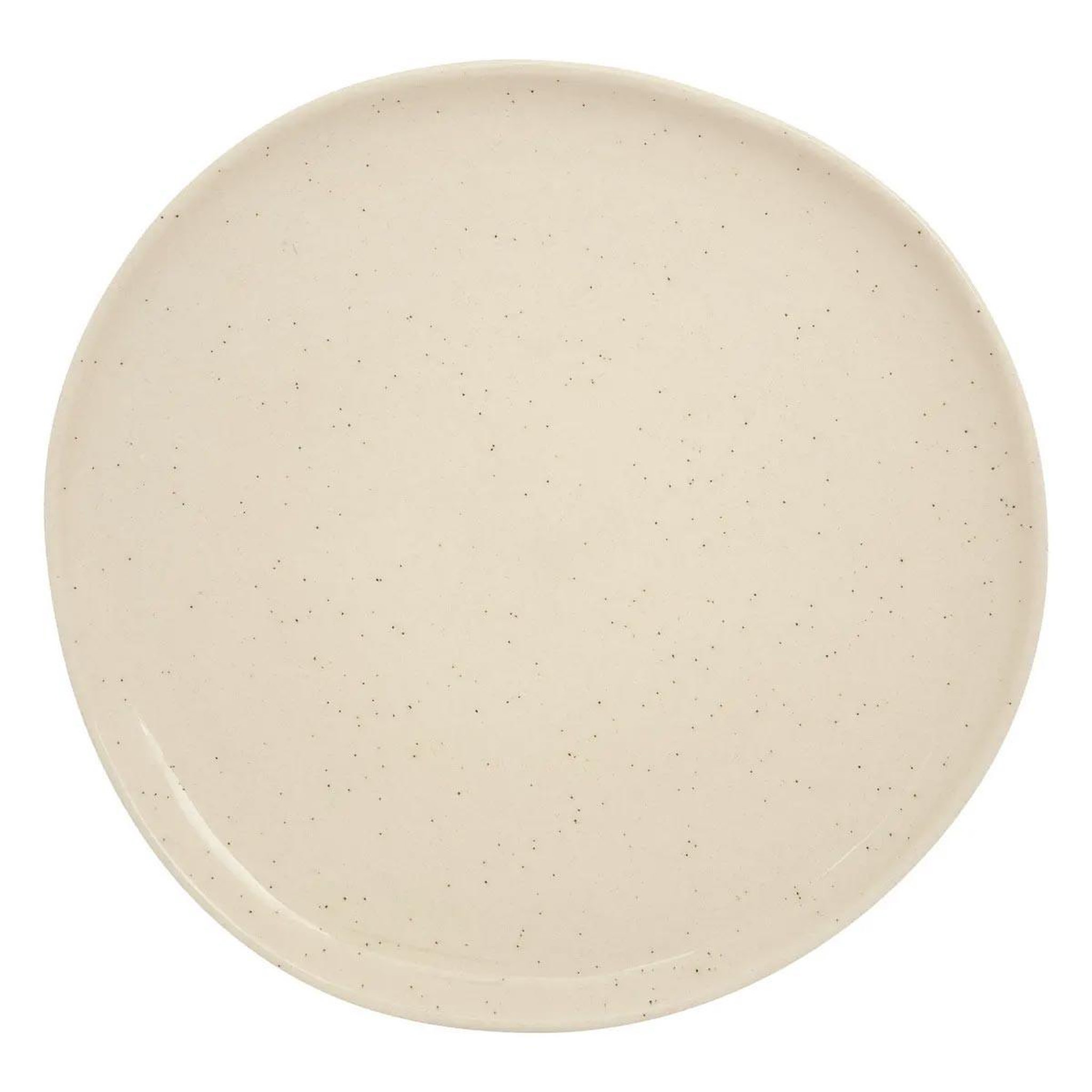SECRET DE GOURMET Lot de 6 assiettes plates en faïence  wonja  27cm crème