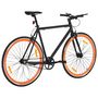 Voir la diapositive 3 : VIDAXL Vélo à pignon fixe noir et orange 700c 59 cm