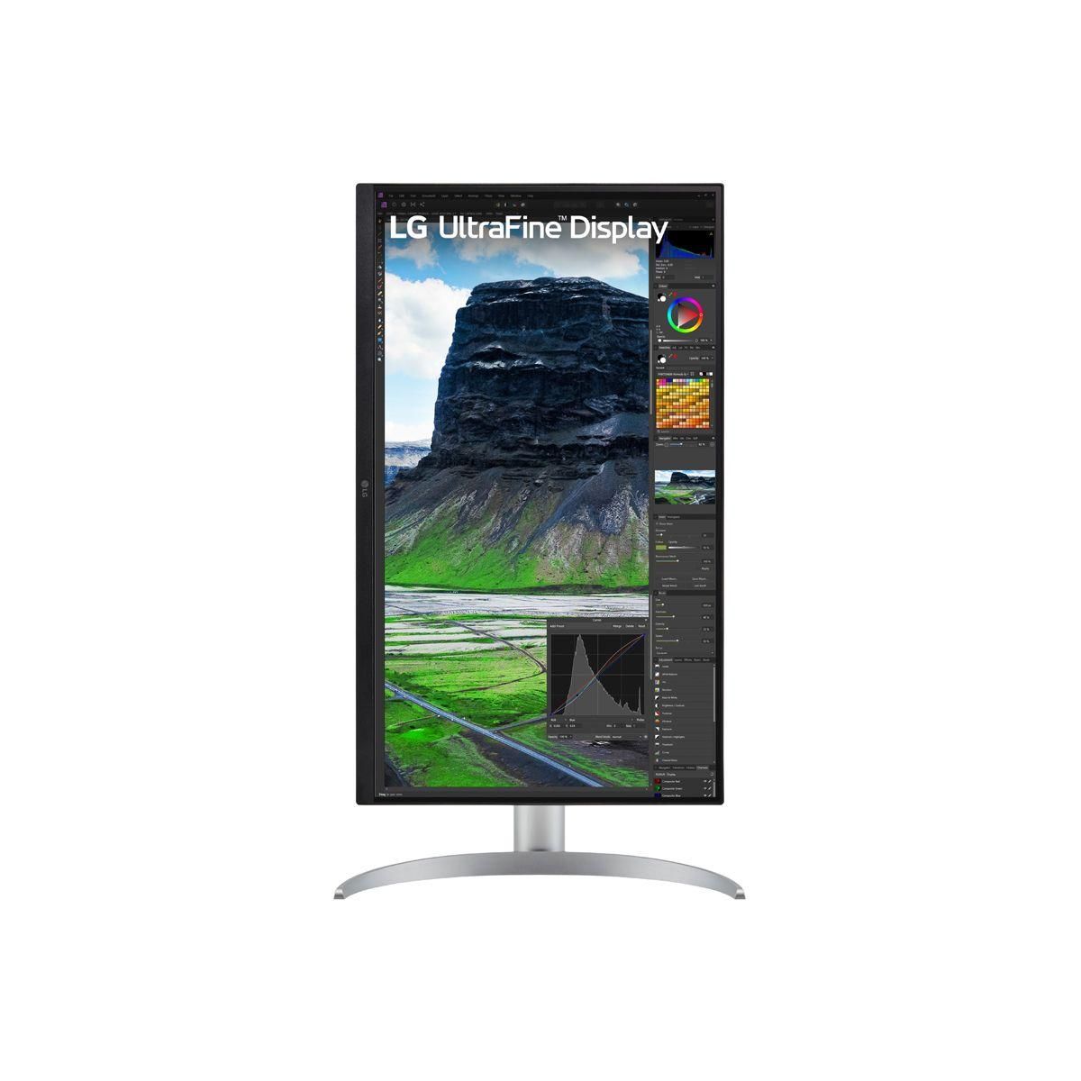 LG Ecran PC UltraFine 27UQ850V-W Plat 27'' IPS