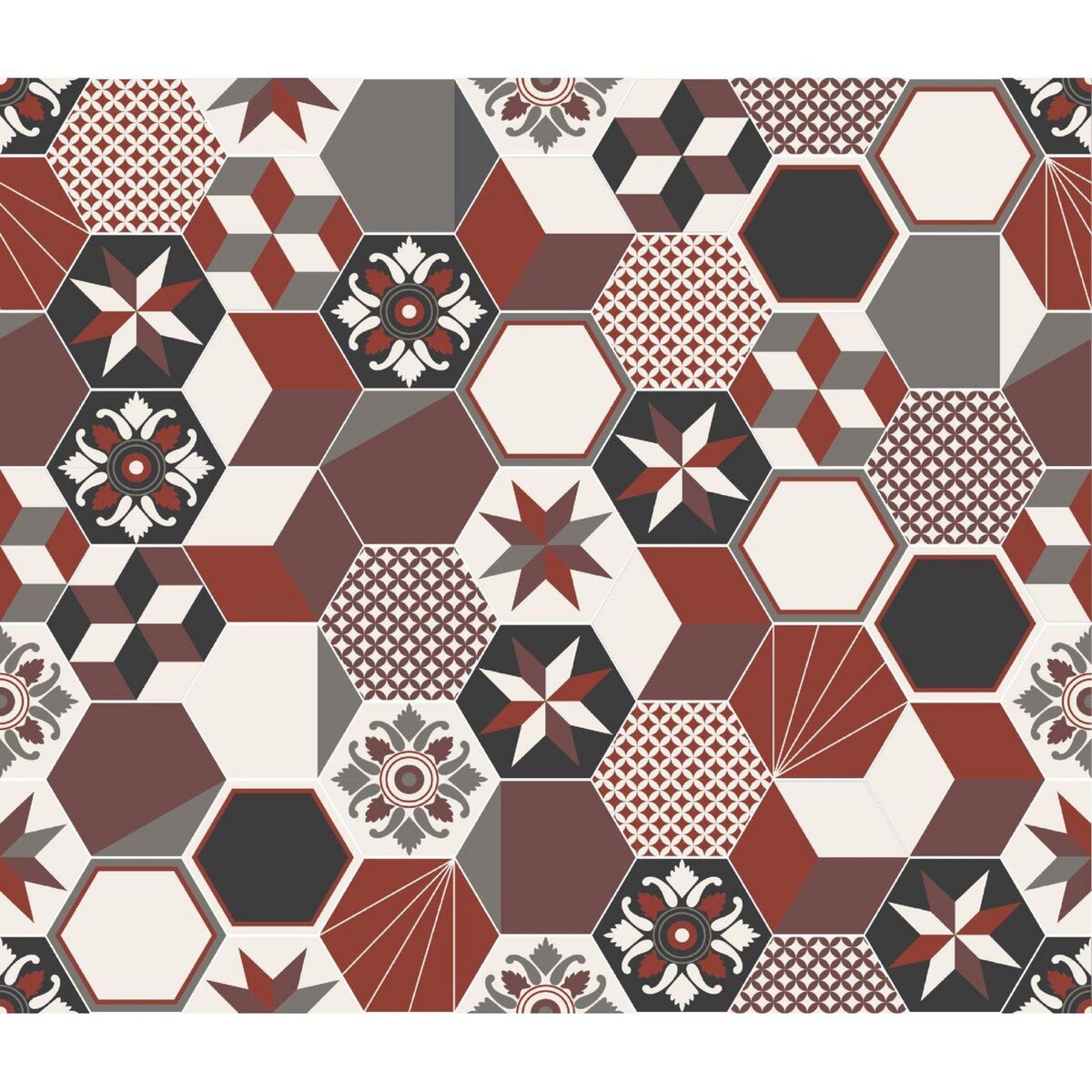 HABITABLE Crédence adhésive carreaux en aluminium Exa