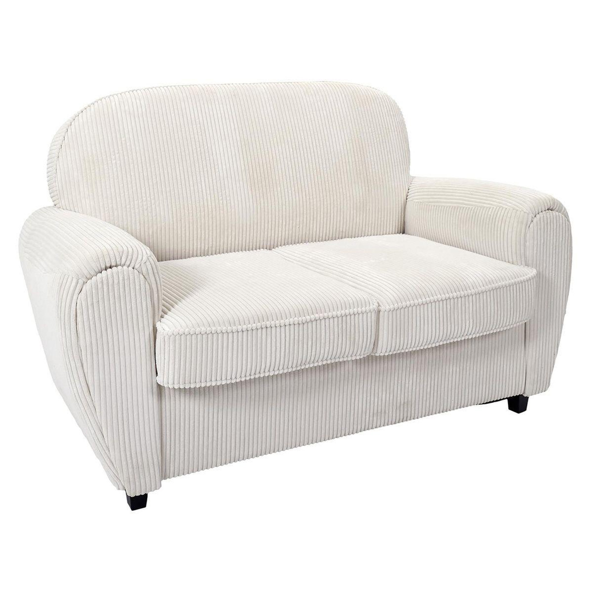 The Home Deco Factory Canapé club 2 places côtelé  scott  137cm beige