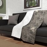 SOLEIL D'OCRE Plaid polaire microfibre doublé sherpa 120X160 cm SAFARI, par Soleil d'ocre