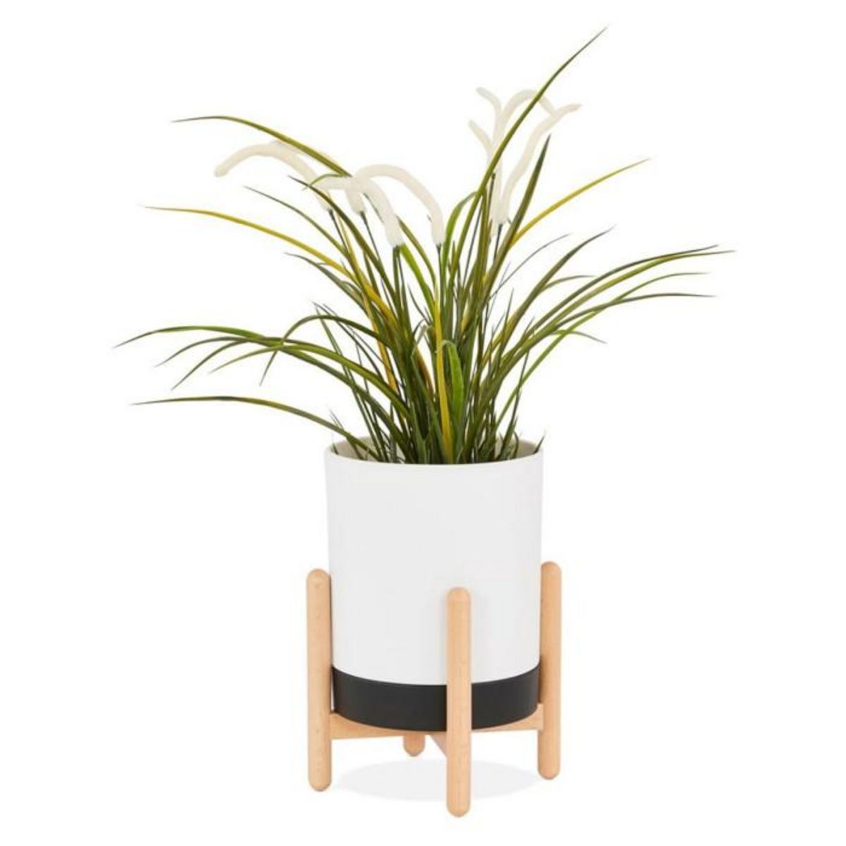 Paris Prix Cache-Pot Design  Jonea  33cm Blanc & Noir