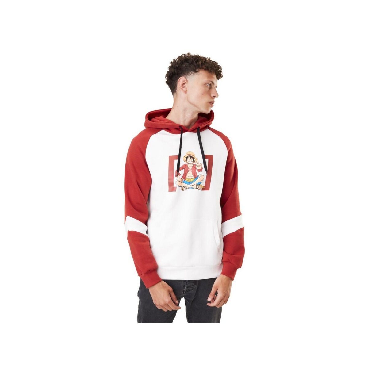 CAPSLAB Sweat à capuche homme One piece Luffy