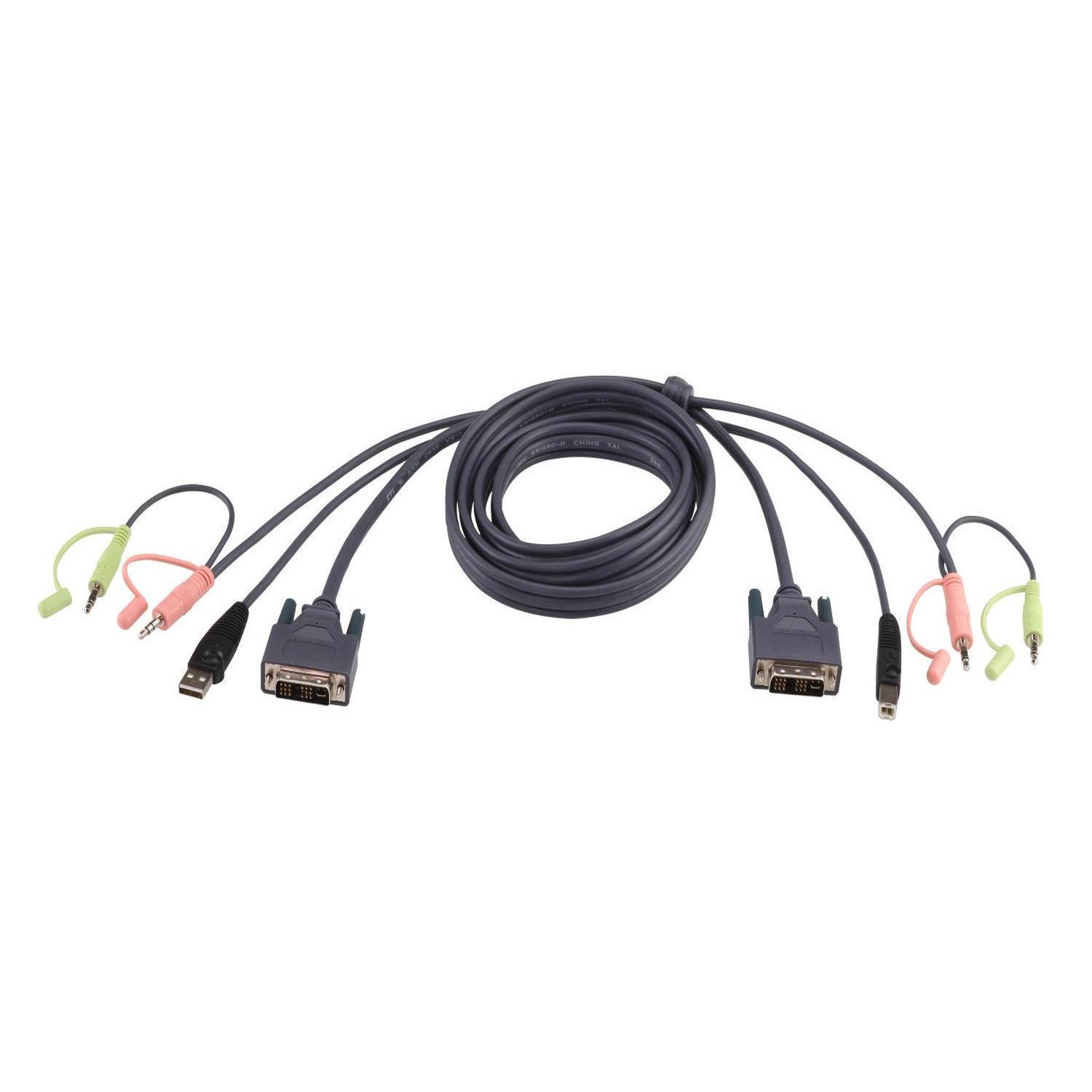 Voir la diapositive 2 : Aten Aten câble kvm dvi-d usb single link 5m