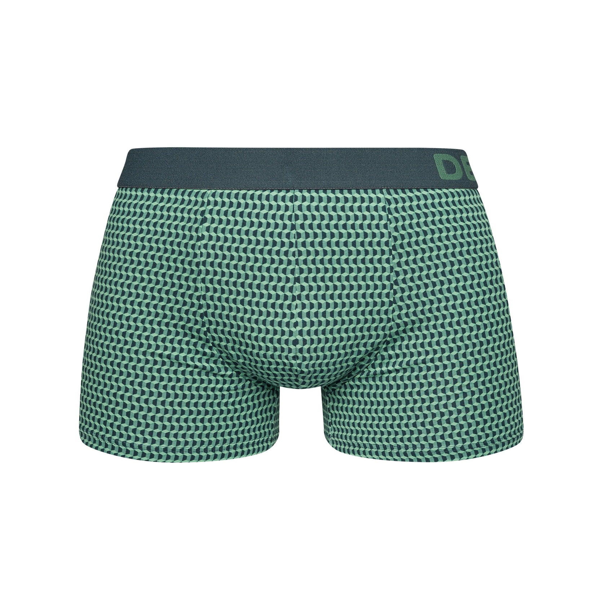 DEDOLES Boxer homme motif jacquard vert pastel. Coloris disponibles : Vert