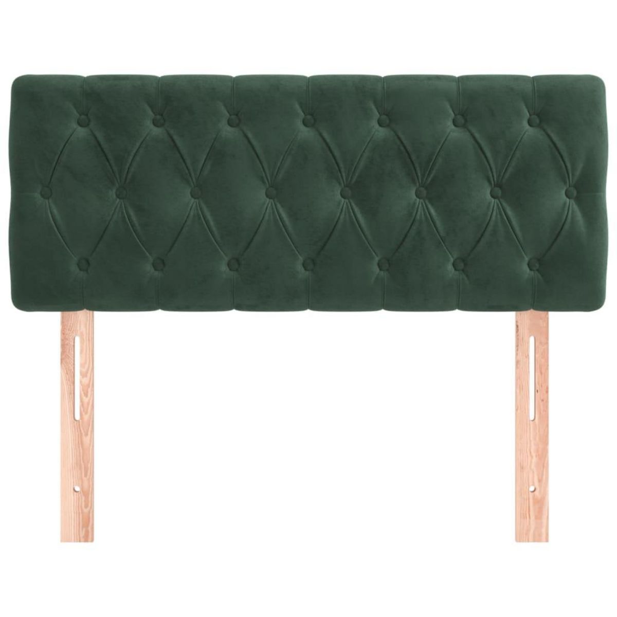 VIDAXL Tete de lit Vert fonce 100x7x78/88 cm Velours