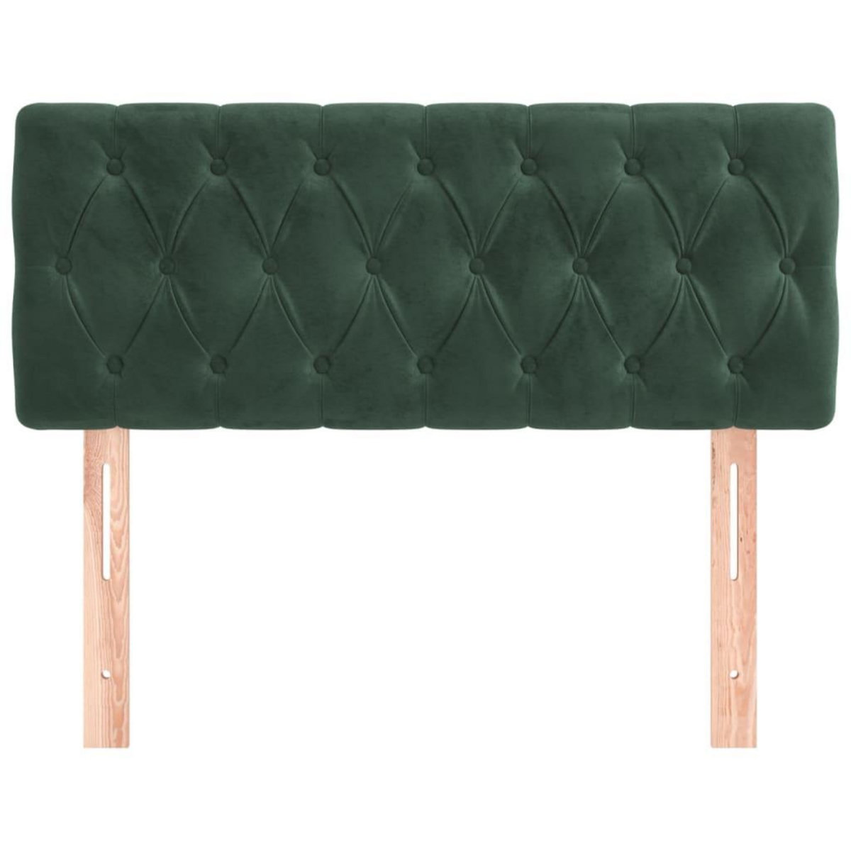 VIDAXL Tete de lit Vert fonce 100x7x78/88 cm Velours