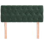 Voir la diapositive 3 : VIDAXL Tete de lit Vert fonce 100x7x78/88 cm Velours