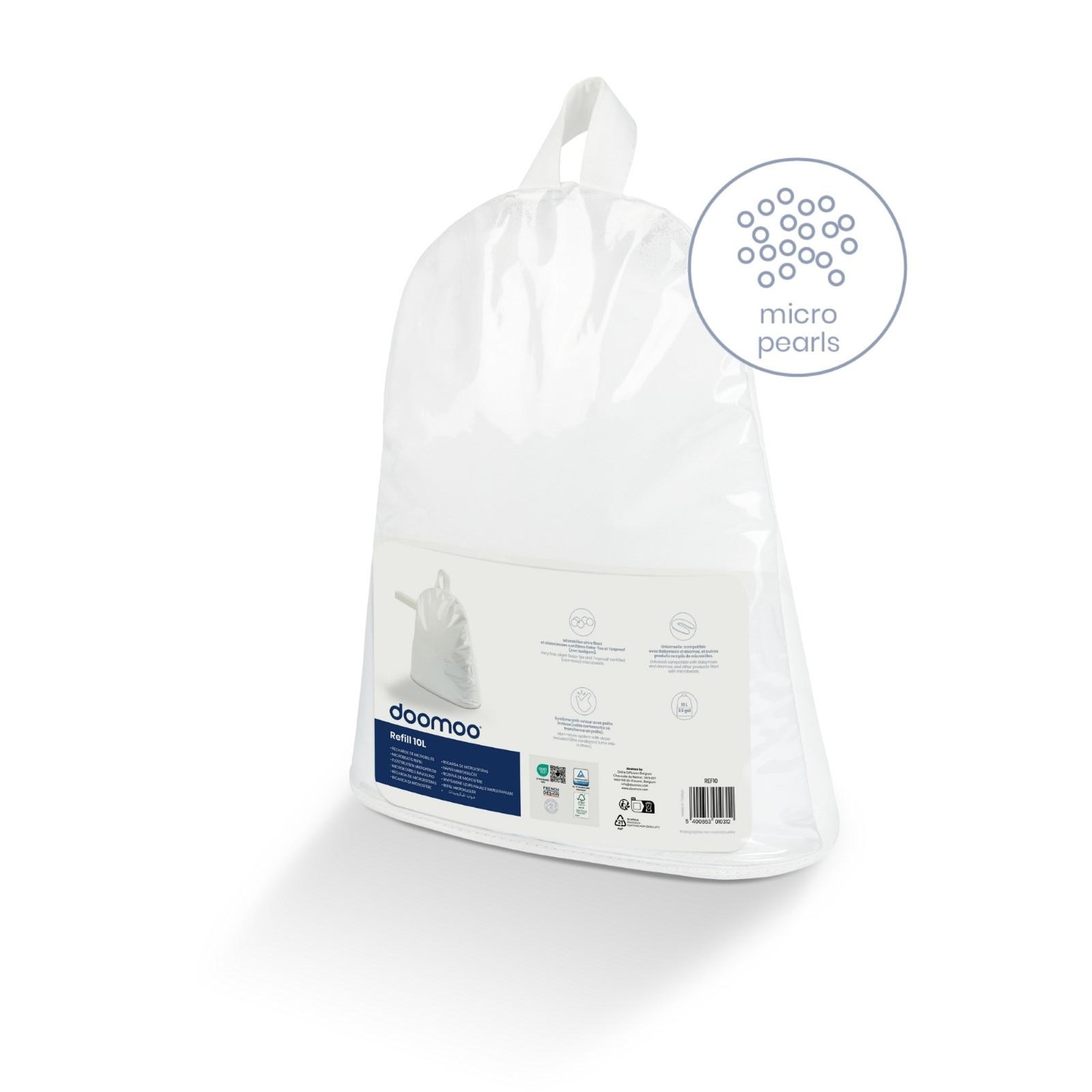 Voir la diapositive 3 : BABYMOOV Recharge Microbilles 10 L doomoo - recharge universelle pour coussin de grossesse