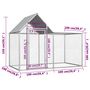 Voir la diapositive 6 : VIDAXL Poulailler 2 x 1 x 1,5 m Acier galvanise