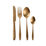 Saveur et dégustation Ménagère inox Table Chic - 16 Pièces. Coloris disponibles : Noir, Marron