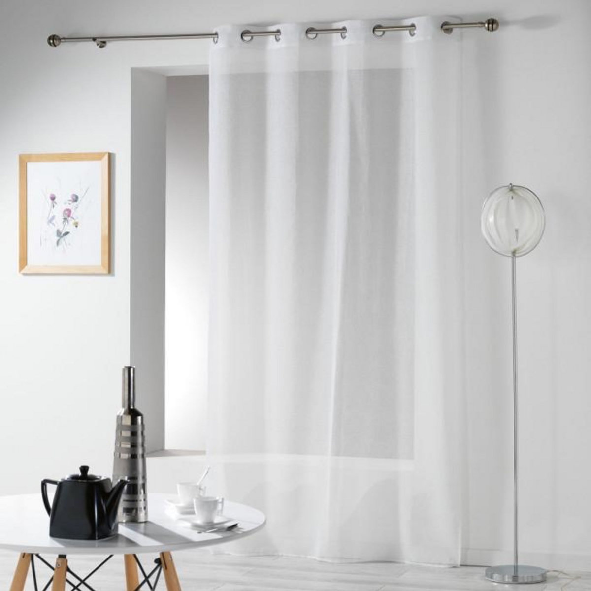 Paris Prix Rideau Voilage  Telma  140x240cm Blanc