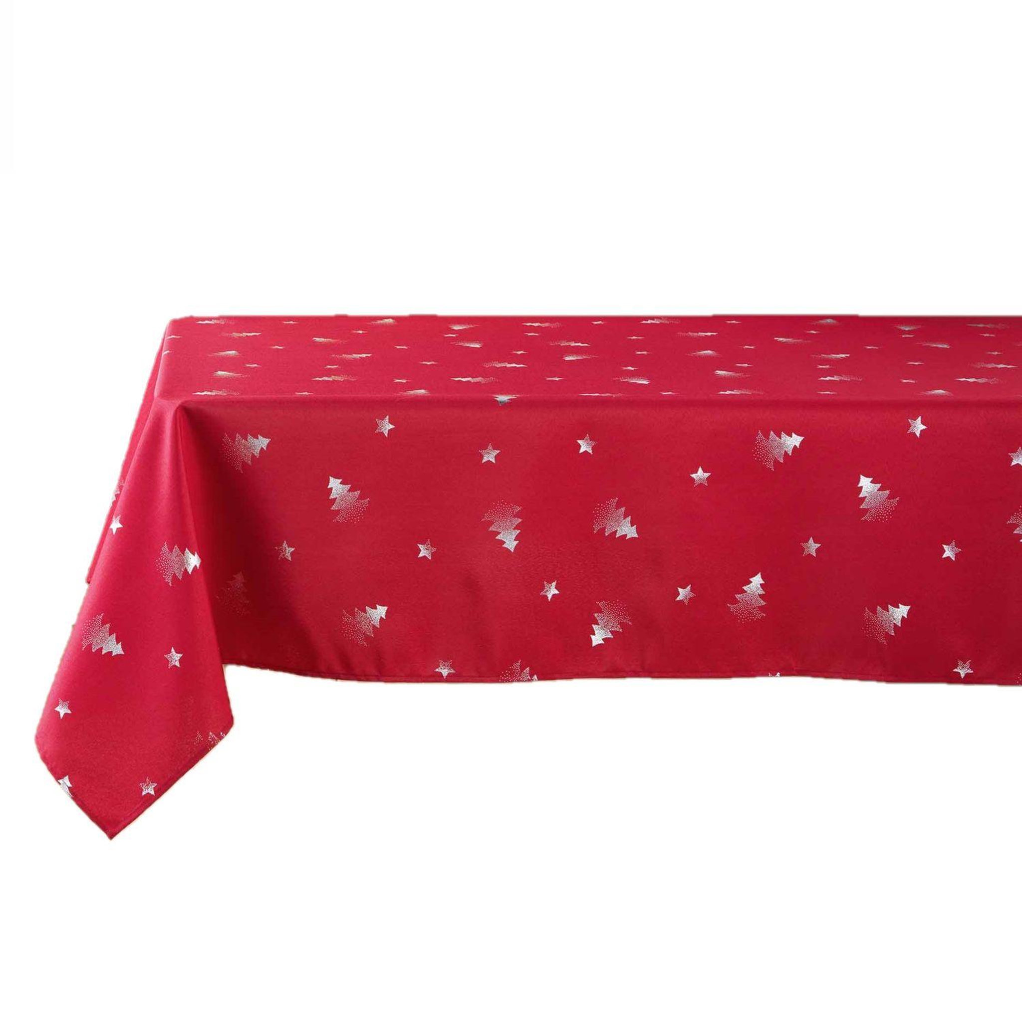 Voir la diapositive 1 : Douceur d'Intérieur Nappe rectangulaire antitache et infroissable Sapins
