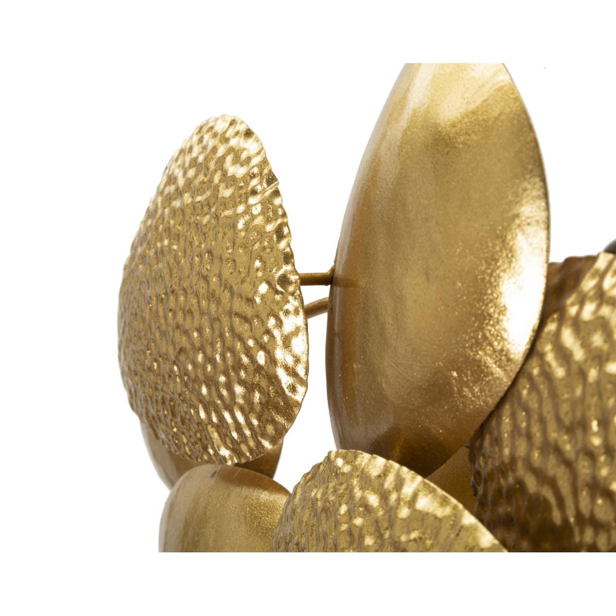 Voir la diapositive 4 : Paris Prix Applique murale en métal  shell  44cm or