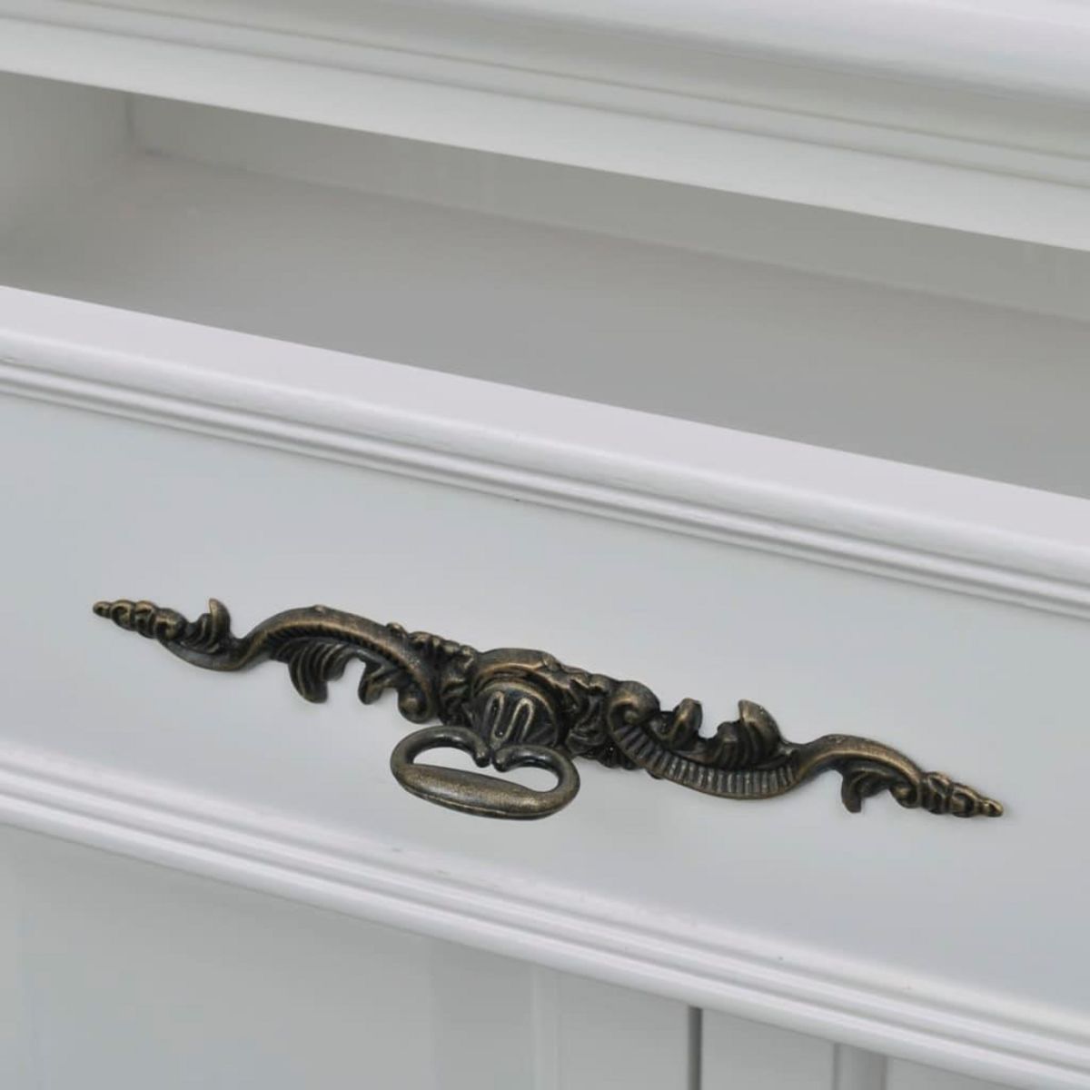 VIDAXL Armoire avec 2 portes et 1 tiroir Bois Blanc