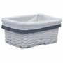 Voir la diapositive 5 : VIDAXL Ensemble de paniers gigognes 3 pcs Blanc Saule