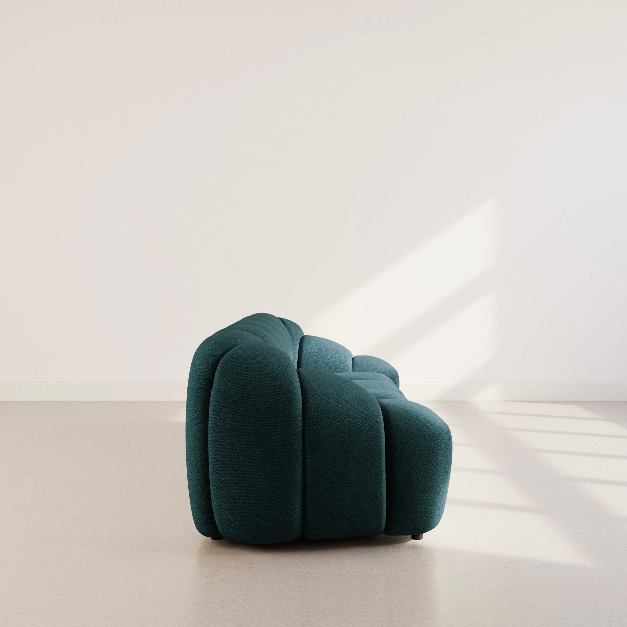 Voir la diapositive 6 : LISA DESIGN Ava - canapé 3 places en velours texturé