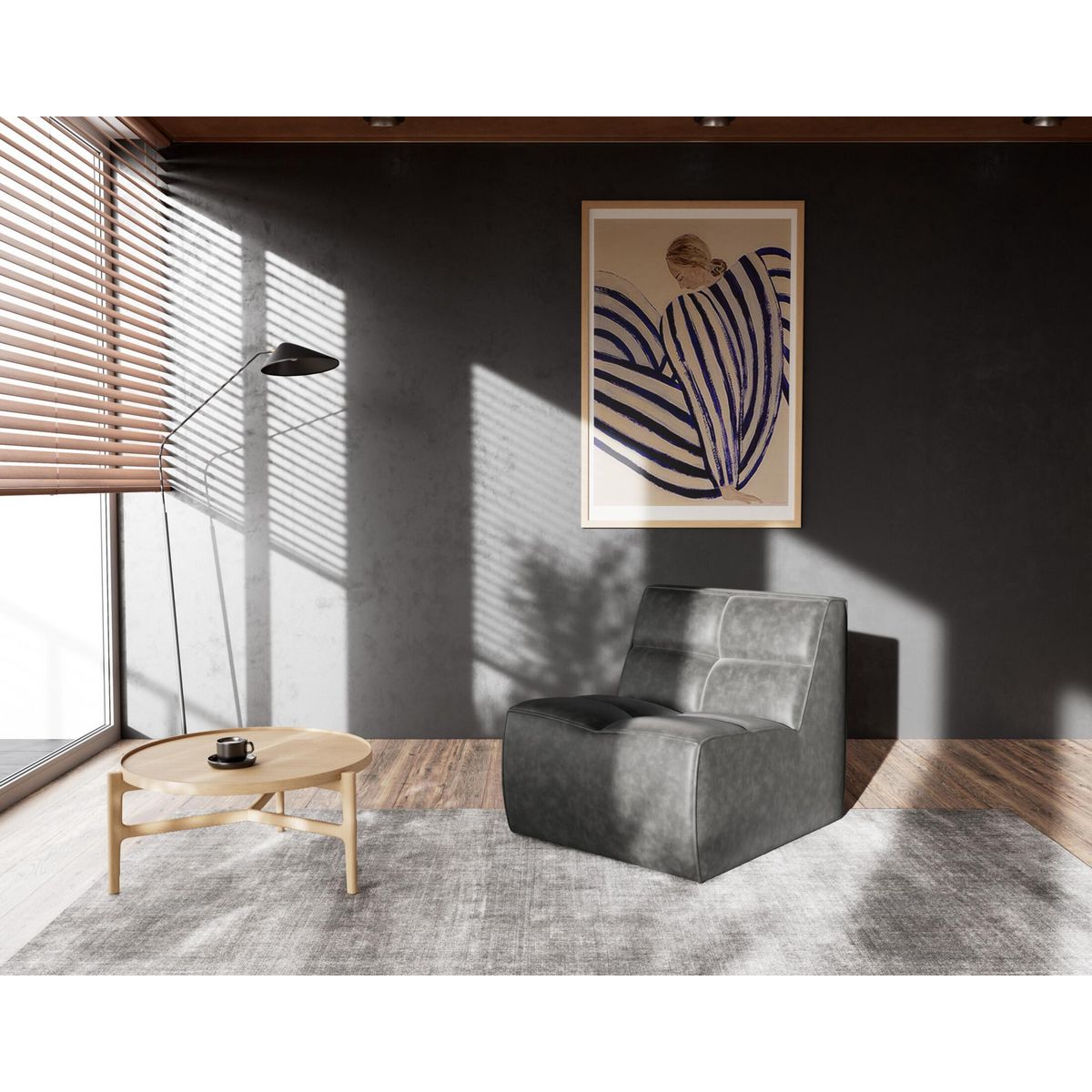 LISA DESIGN Alya - module d'assise en simili