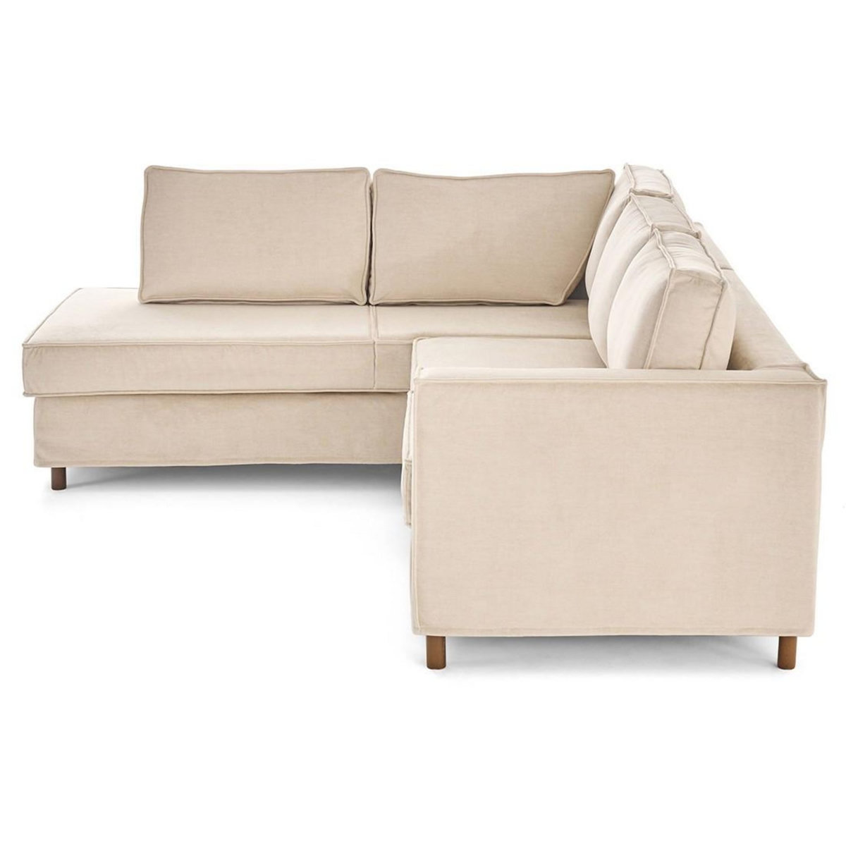 LISA DESIGN Jake - canapé déhoussable d'angle gauche 5 places en velours