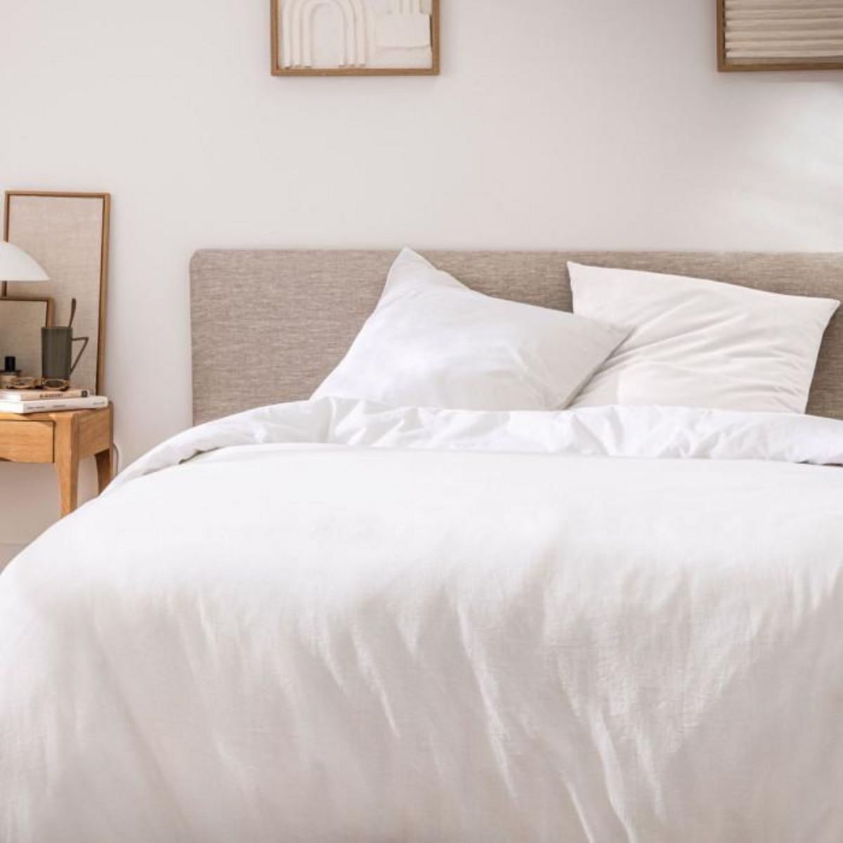 Paris Prix Parure de Lit 3 Pièces  Meline  240x220cm Blanc