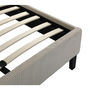 Voir la diapositive 4 : Habitat et Jardin Lit double en velours côtelé  Ambre  - 140 x 190 - Beige