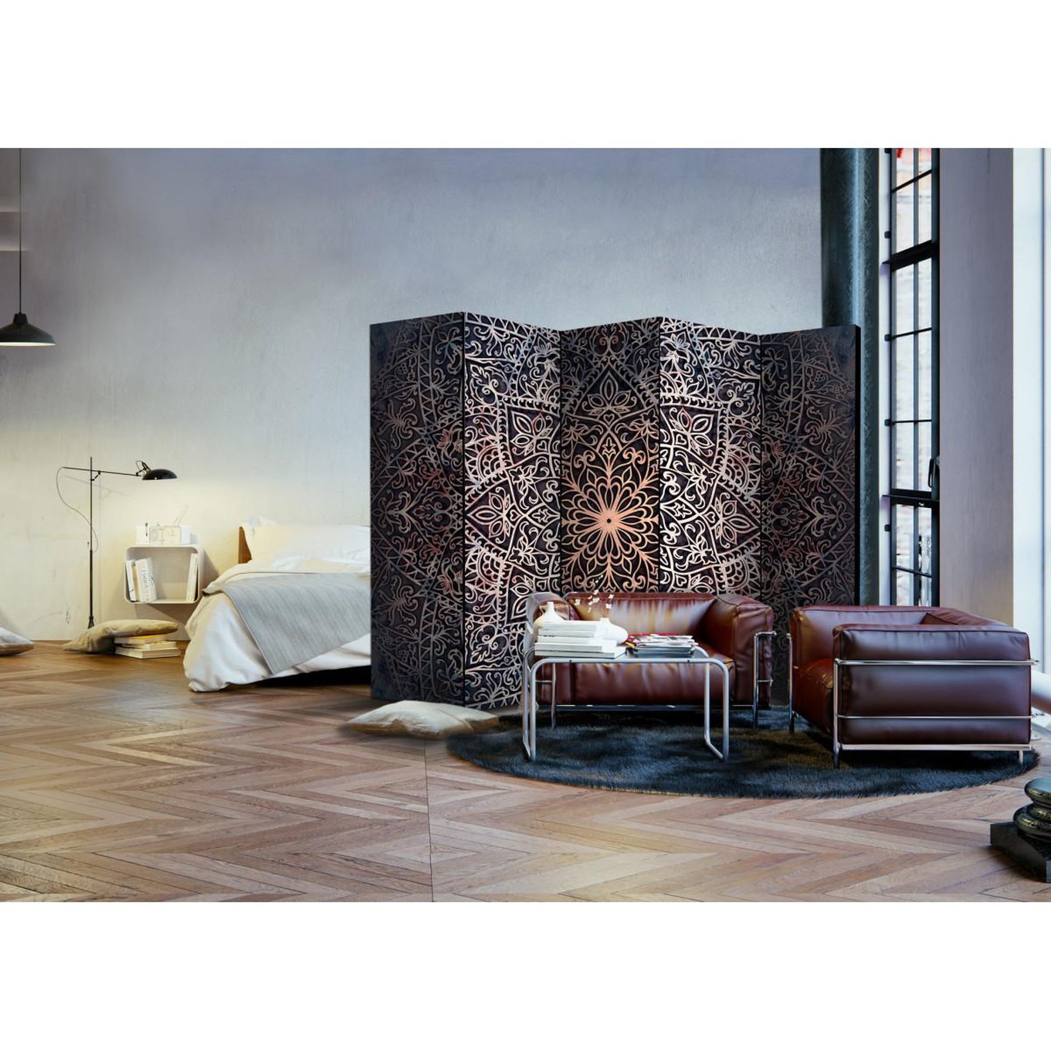 Voir la diapositive 2 : Paris Prix Paravent 5 volets  spiritual finely  172x225cm