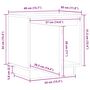 Voir la diapositive 6 : VIDAXL Table de chevet 40x30x40 cm Bois de pin solide