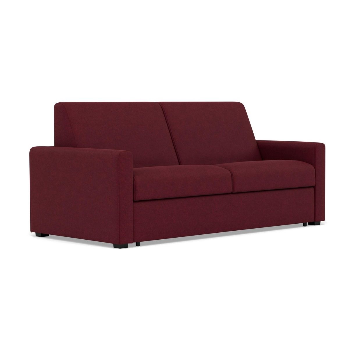 BEST MOBILIER Julia - canapé 3 places convertible express couchage quotidien 140 cm matelas 14 cm en tissu