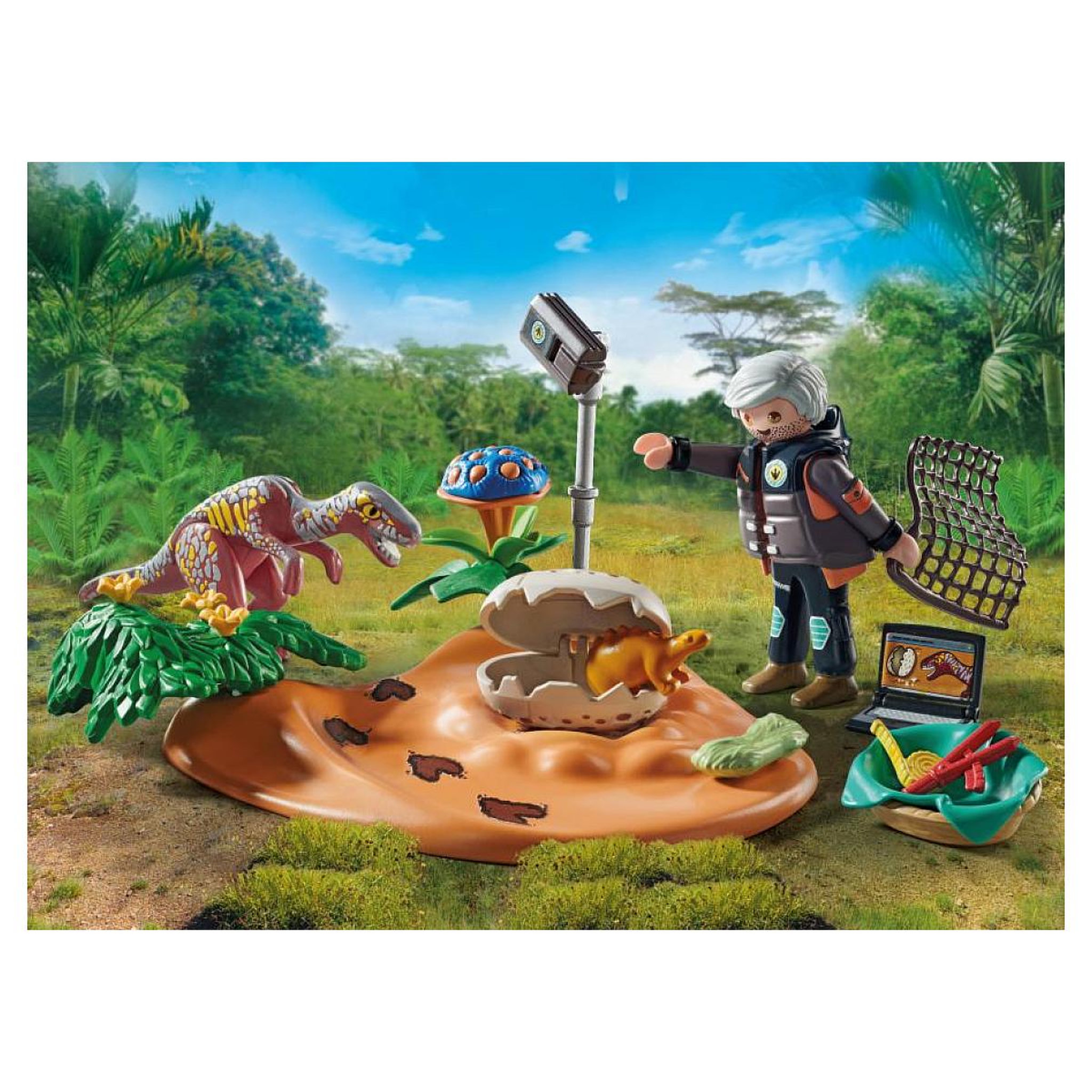 Voir la diapositive 2 : PLAYMOBIL 71526 -  - Stegosaure et voleur d œuf