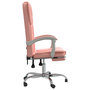 Voir la diapositive 4 : VIDAXL Fauteuil inclinable de bureau Rose Similicuir