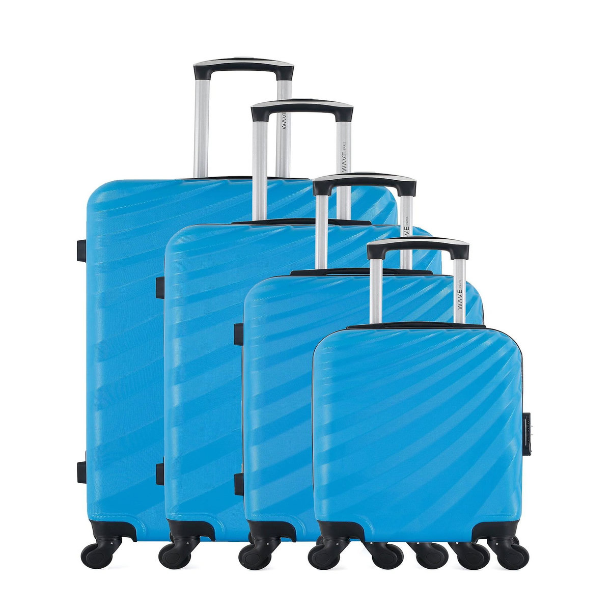 WAVE PARIS WAVE PARIS - Set de 4 Valises DANUBE-M 75 cm 4 Roues