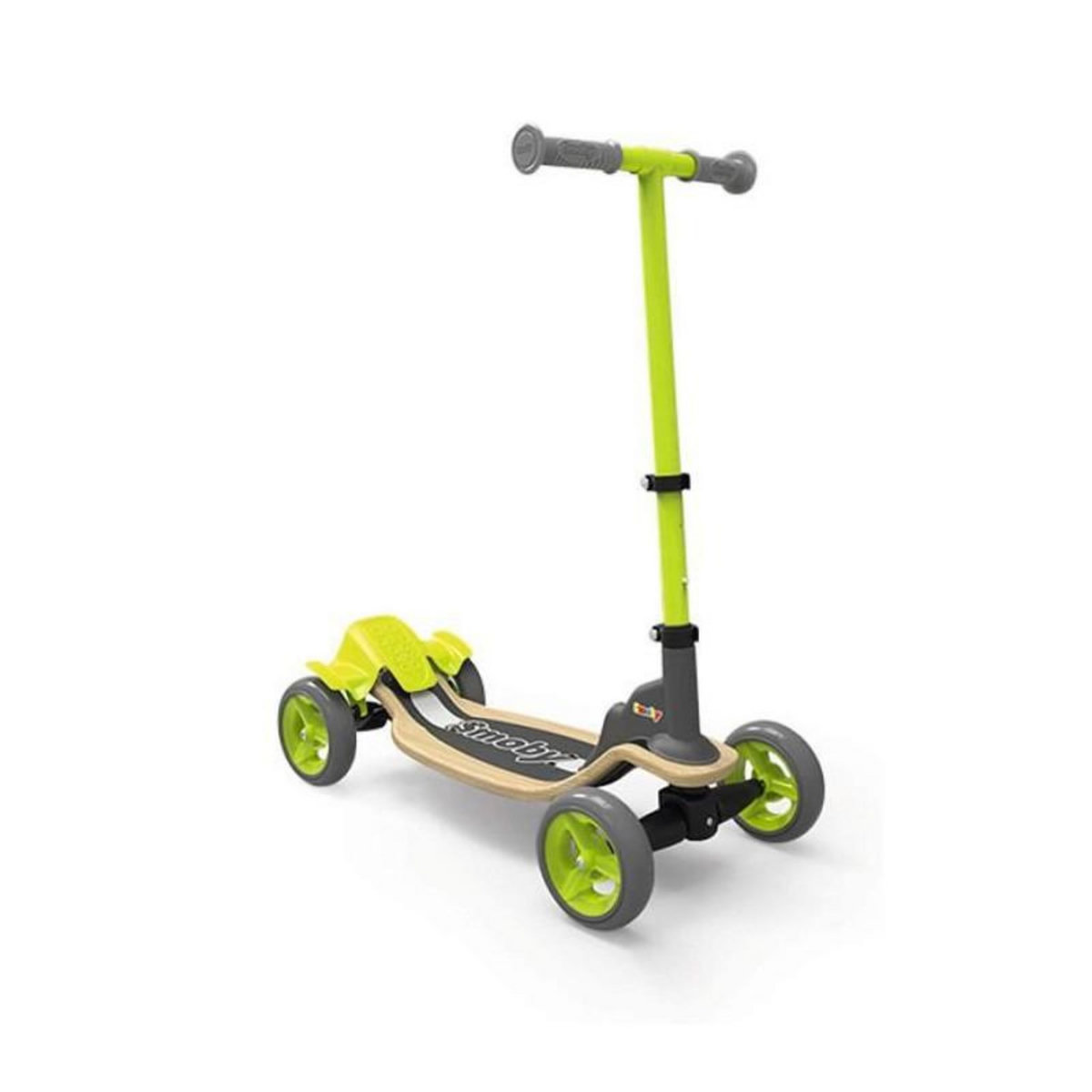 SMOBY SMOBY Patinette Bois 4 Roues - Guidon Ajustable - Pliable